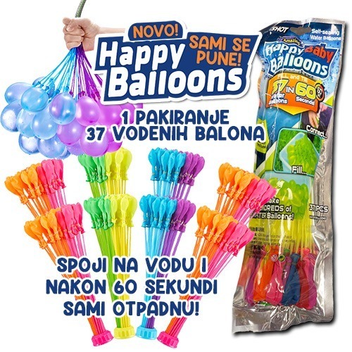 Poklon paket vodenih balona s brzim punjenjem uz svaku narudžbu