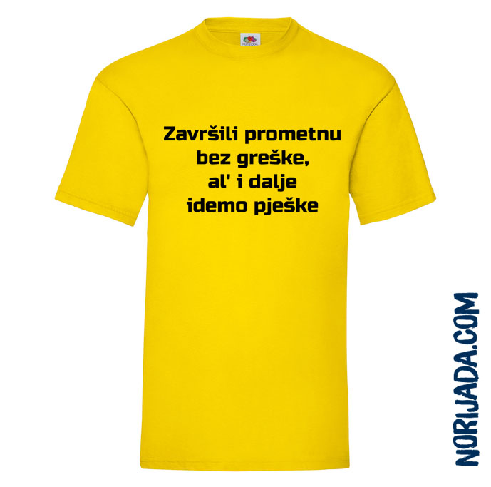 Završili prometnu bez greške, al' i dalje idemo pješke