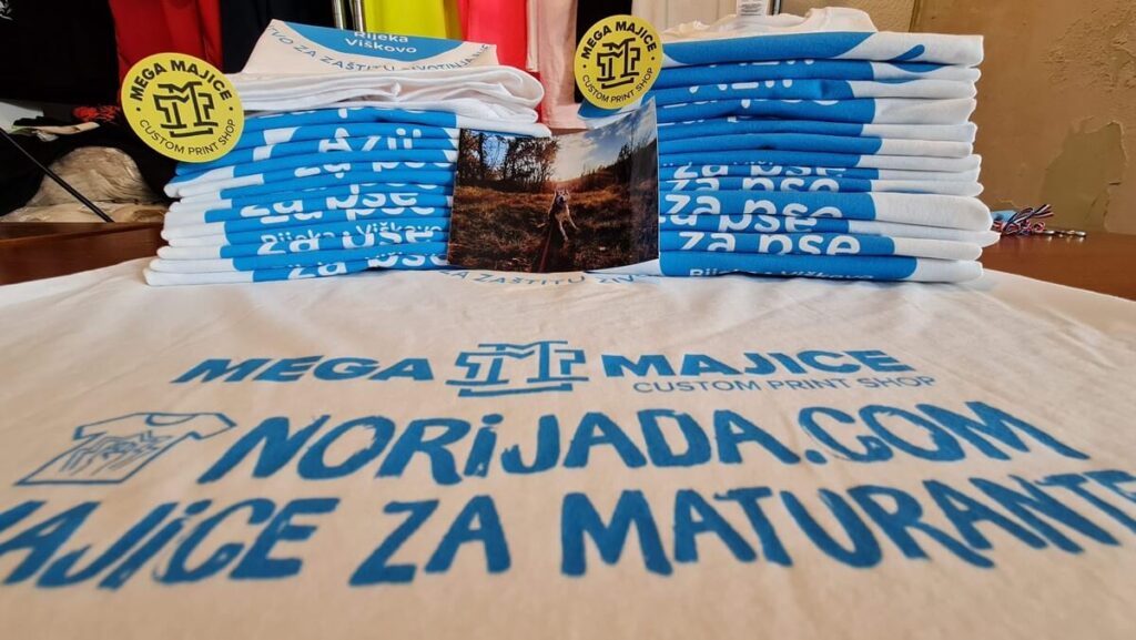Donirane majice Azilu za pse - Sitotisak u jednoj boji